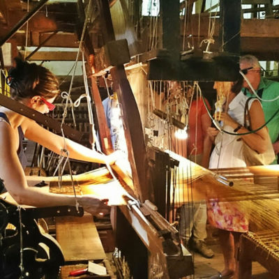 Visiting the ancient Tessitura Bevilacqua with Rodolfo Bevilacqua