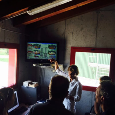 Ninni Collalto, her daughter, giving us a private tour of the estate and looking after us