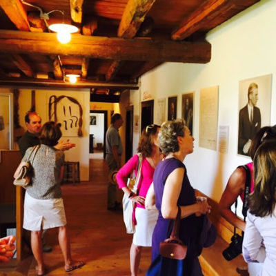 Learning about the Collalto family at their agriturismo Borgoluce