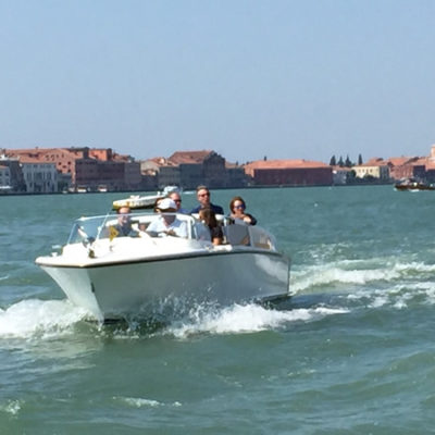 Arriving in Venice in style